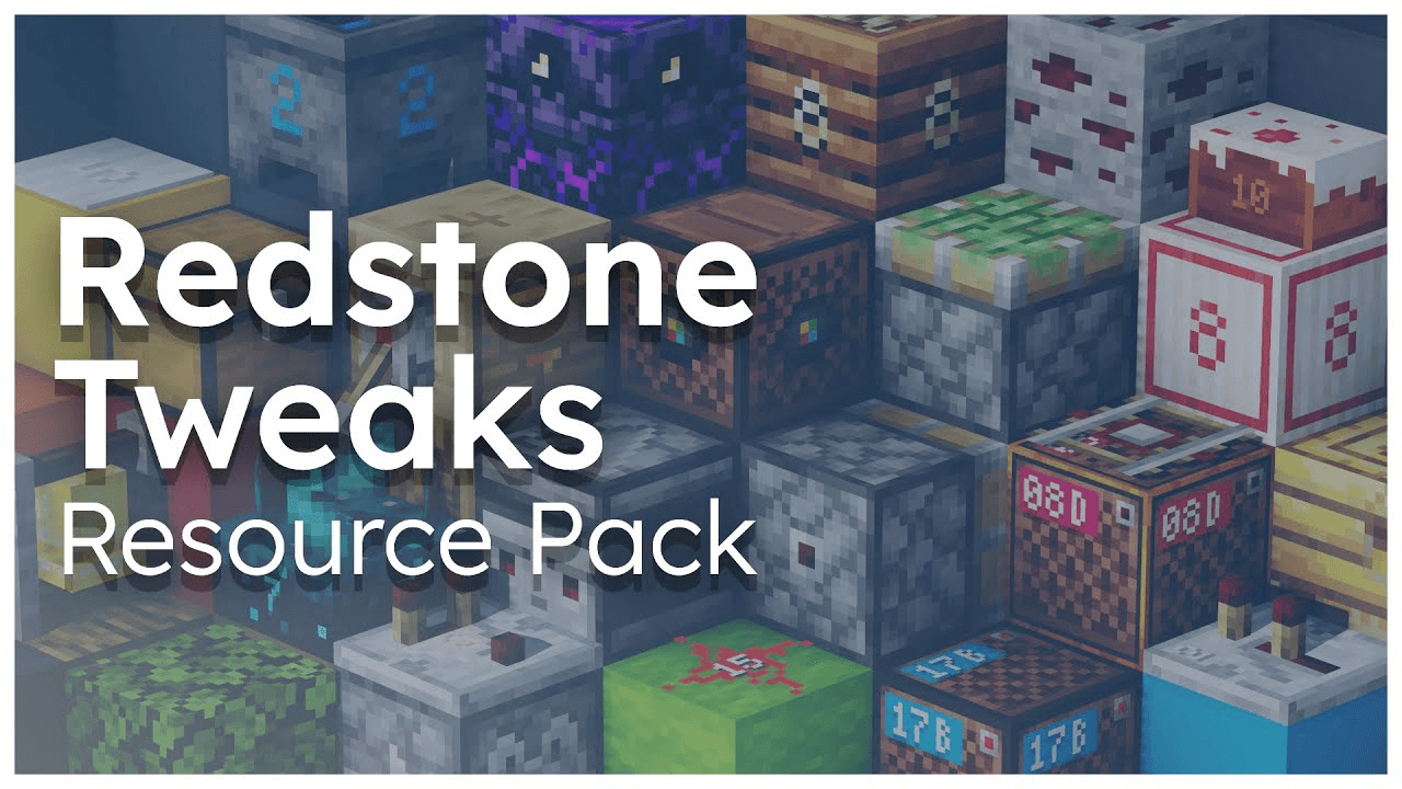Redstone Tweaks resource pack preview